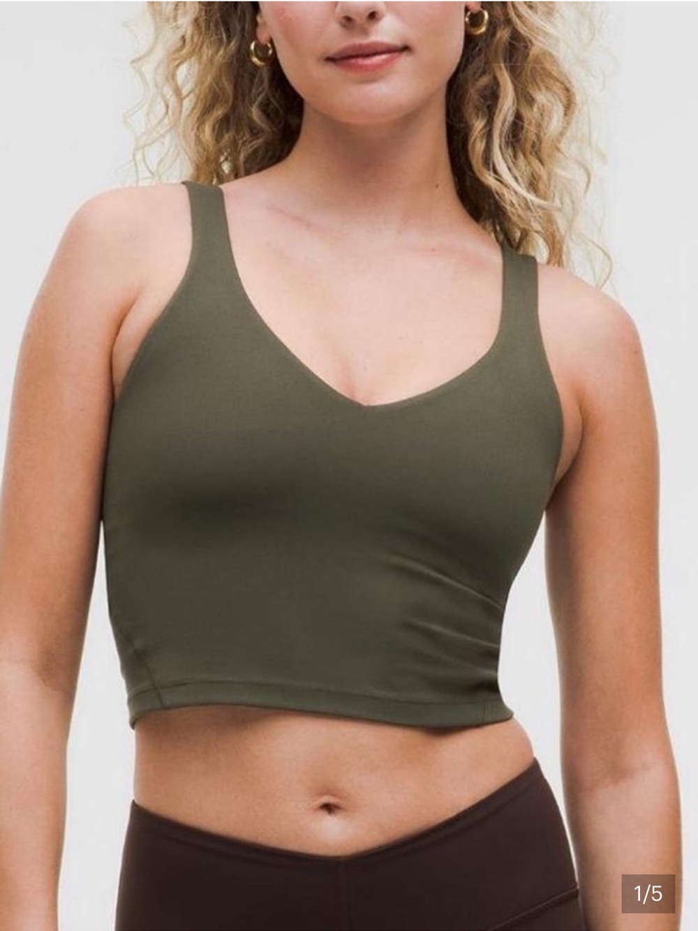 Lululemon athletica Olive Green Sports Tank 6